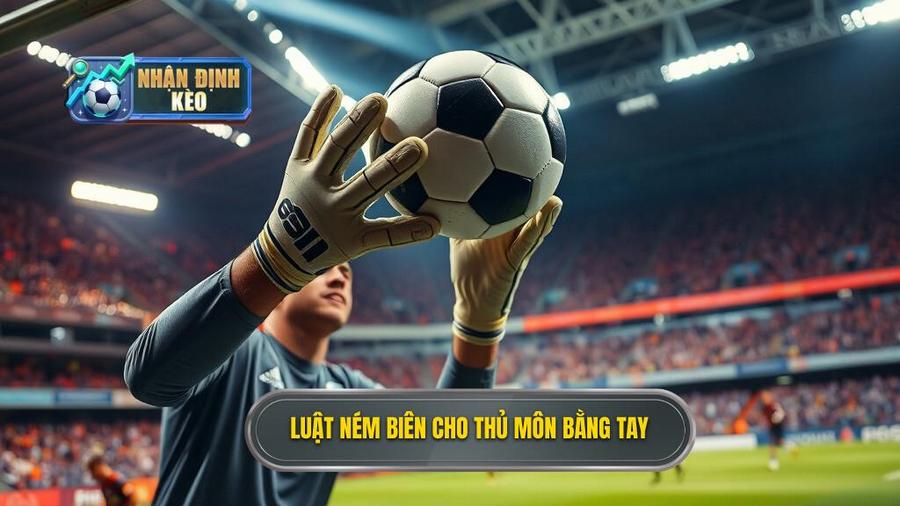 1. Luật ném biên cho thủ môn bằng tay