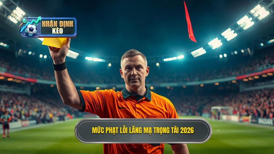 2. Mức phạt lỗi lăng mạ trọng tài 2026