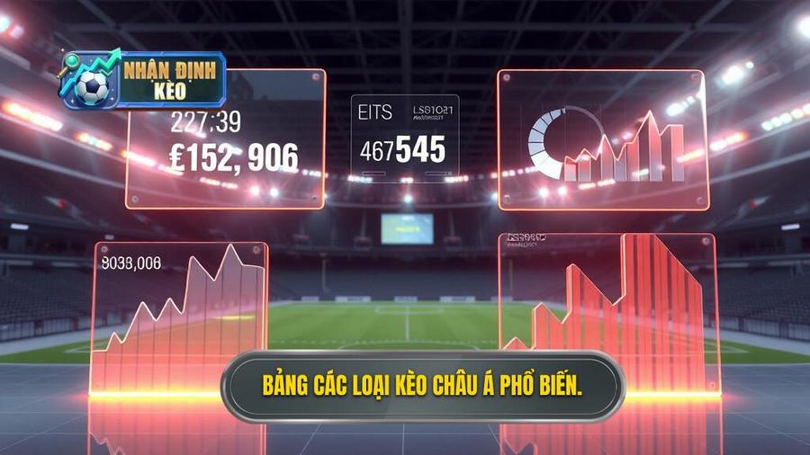 Bảng phân tích các loại tỷ lệ kèo Châu Á phổ biến